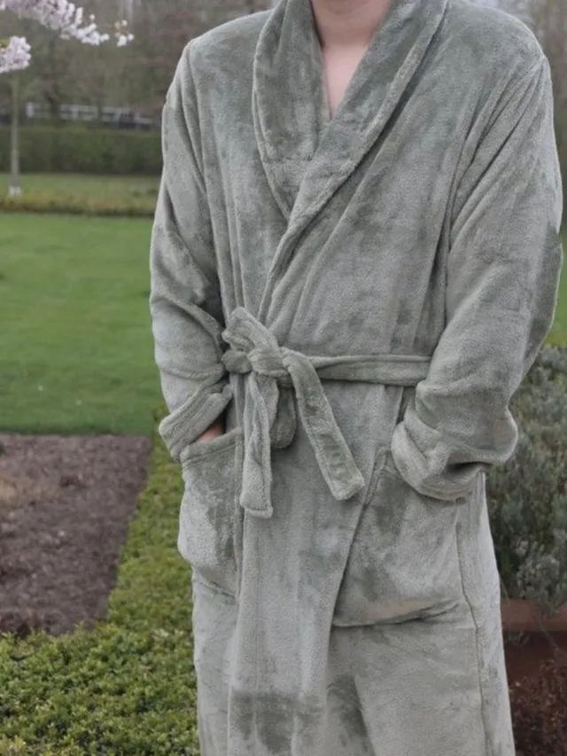 Vandersickel Badjas kamerjas fleece olive