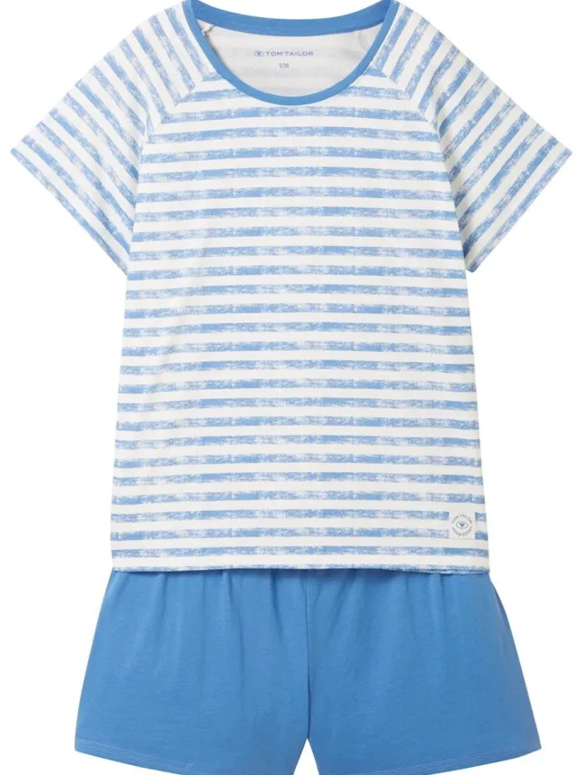Tom Tailor Pyjamaset met gestreept patroon blue stripe