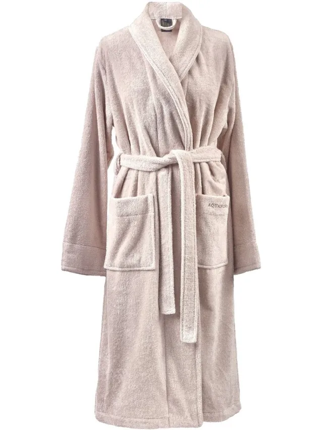 Aquanova London Badjas Cameo | XL | Beige / Roze | Katoen