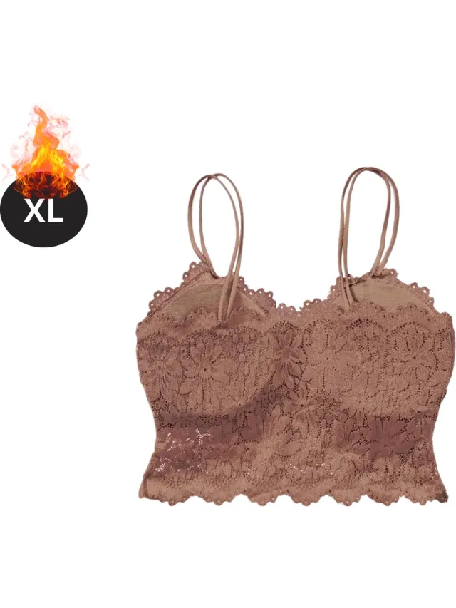 Livano BH Zonder Beugel - Zonder Bandjes - Push-up Bh's - Comfort Beha - Comfortabel - Karamel