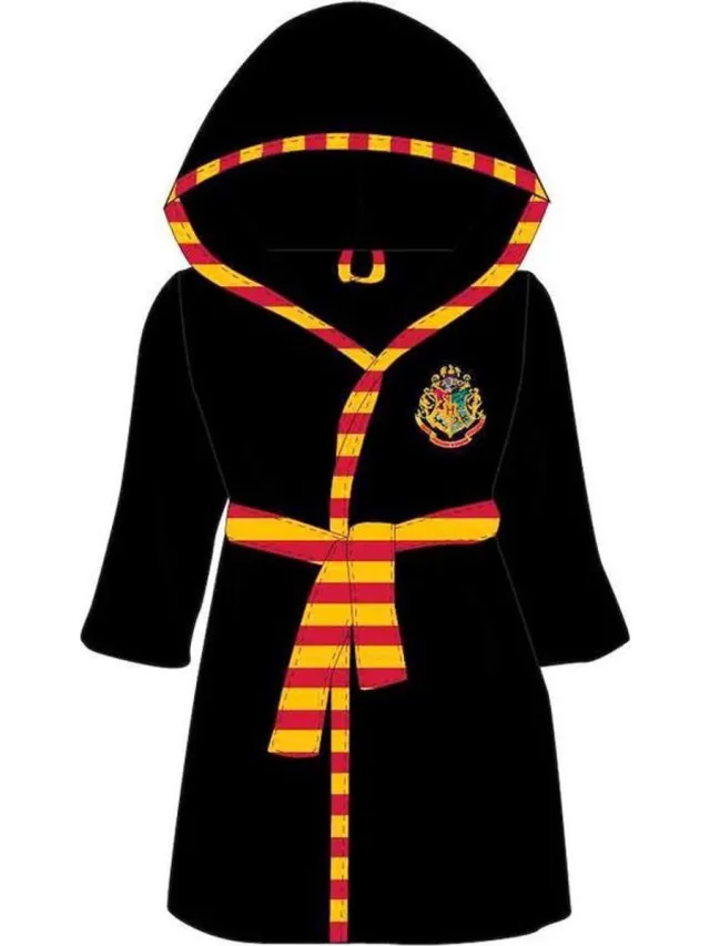 Harry Potter Badjas Harry Potter "Hogwarts" hooded oversized Zwart