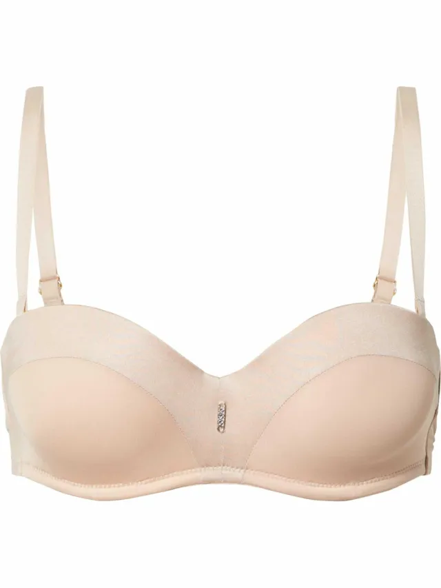 ESOTIQ Ondrea 34377 - Push-upbeha - Beige - Voorgevormde Cups - Afneembare Bandjes