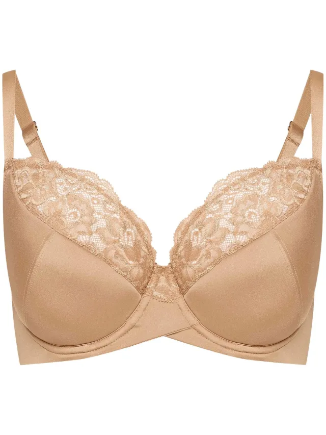 Henderson Allie 41523 - Half-voorgevormde beha - Voor grote borsten - Kanten afwerking - Beugel beige