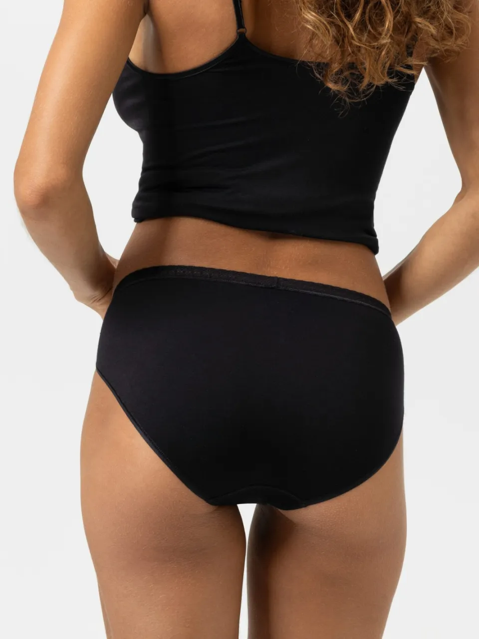 Mey Slip Serie Modal Lace Zwart, foto 2