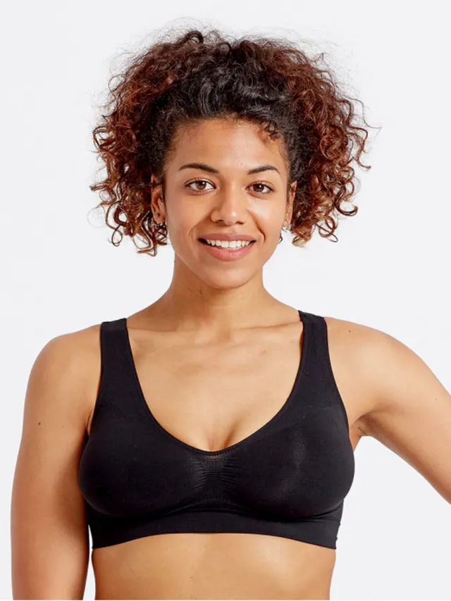 Pretty Polly BH - Eco-Wear - Naadloze - Soft - Comfort - XL - Zwart