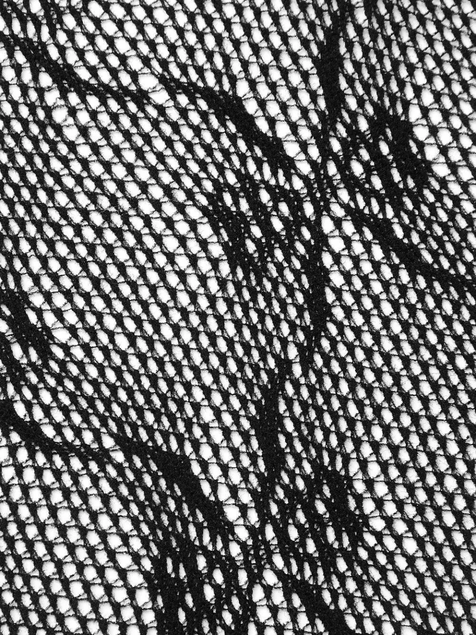 boohoo Dames Bow Printed Fishnet Tights zwart, foto 3