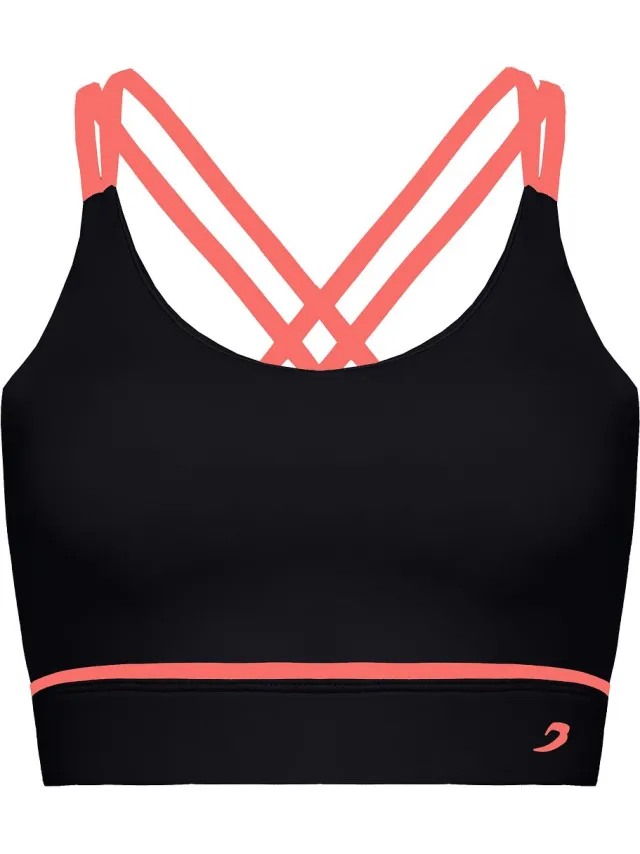 Boxraw Valerie Vrouwen Zwarte Sportbeha