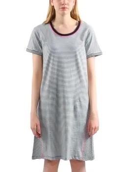 Esprit Anna Nightshirt Zwart,Versch.kleure/Patroon,Wit