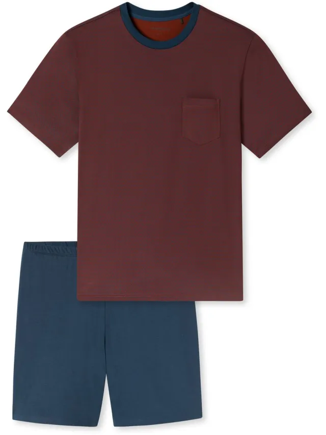 Schiesser Pyjama kort - Heren - Pyjamas rood