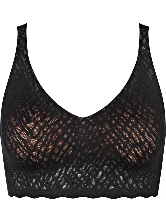 Sloggi ZERO Feel Bliss Bralette Dames Beha - Zwart