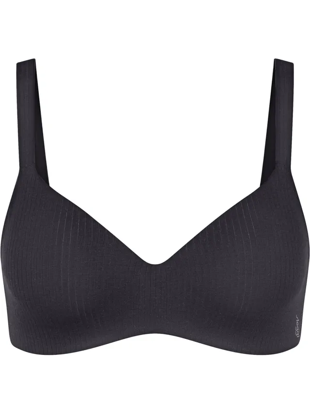 Sloggi T-Shirt-BH Blue ZERO Feel Pure THE UP Zwart