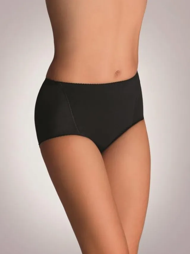 Eldar Velvet naadloze tailleslip van zijden materiaal zwart