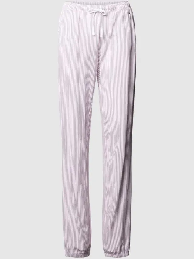 s.Oliver Regular fit pyjamabroek met mix van katoen en viscose Bordeaux