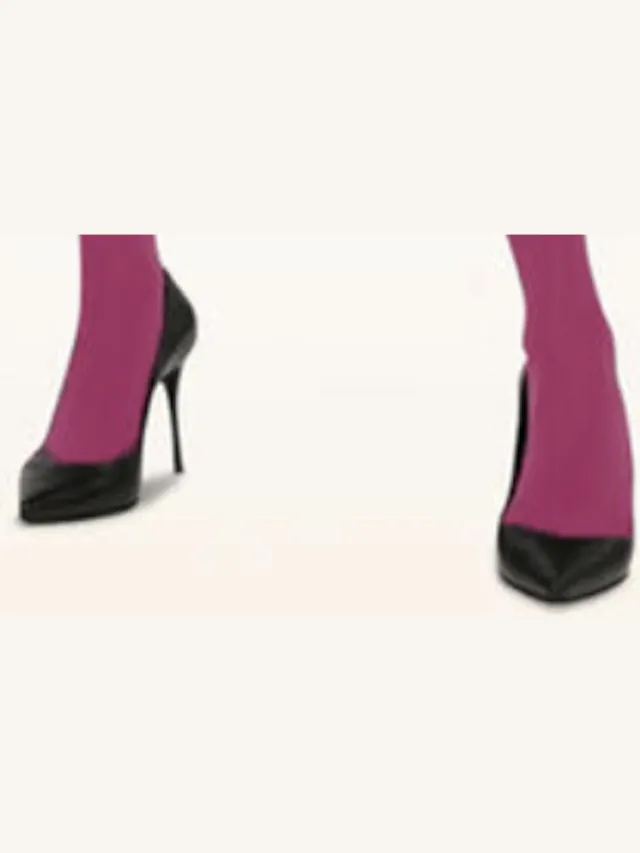 Wolford velvet 66 den panty sokjes maat M wild azalea