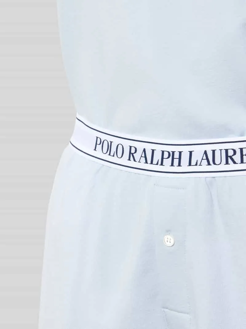 Polo Ralph Lauren regular fit pyjama van katoenmix lichtblauw, foto 2