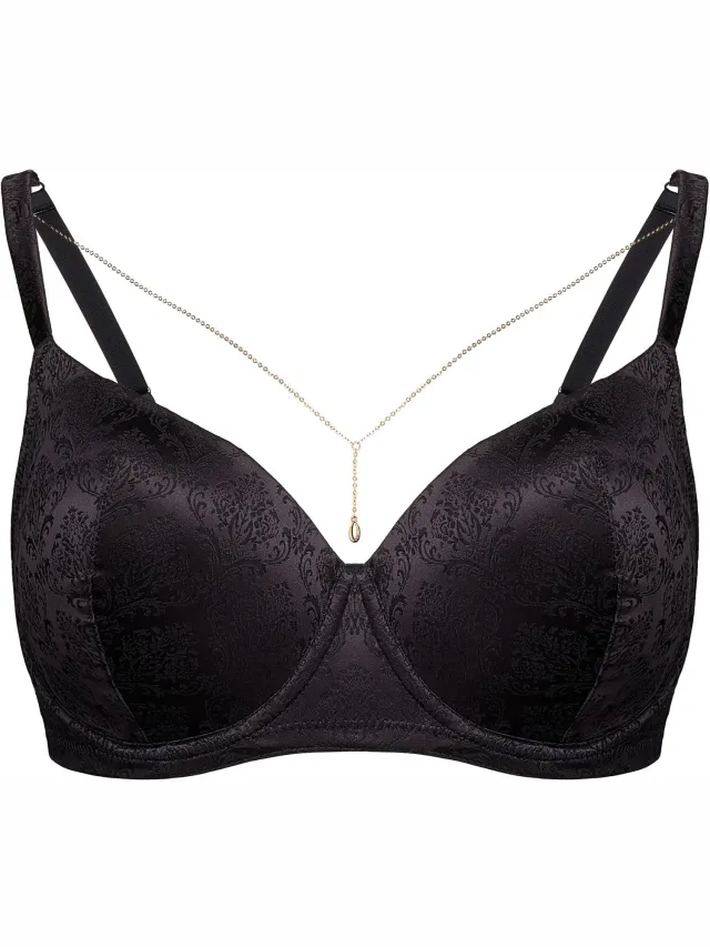 ESOTIQ Charm - Voorgevormde Beha - Zwart - 80D - Met beugel en uitneembare pads