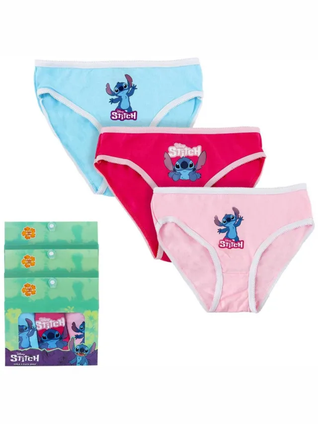 Disney Meisjesslips - 3-Pack - 3 kleuren - 100% katoen - 4/5 jaar - 104-110 cm Roze