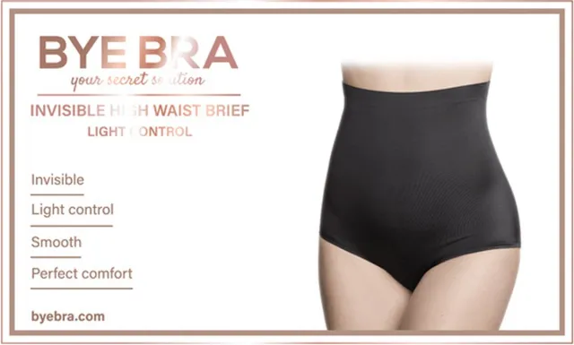 Bye Bra gewatteerde slip met hoge taille, ademend ondergoed, billenverstevigend, billenliftend, figuurcorrigerende lingerie voor vrouwen, beige, maten: S, M, L (L)