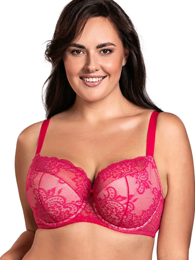 Vivisence Dames Beugelbh Halfgevuld Voor Vorm En Steun Fuchsia