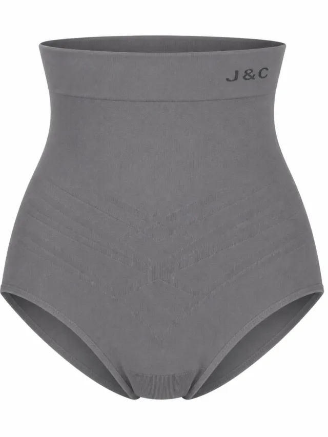 J&C Dames Corrigerende Tailleslip Hoog Model – Grijs – Sterk Corrigerend –