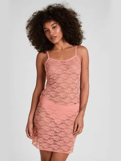 Hunkemöller Slipdress volledig Kant Roze