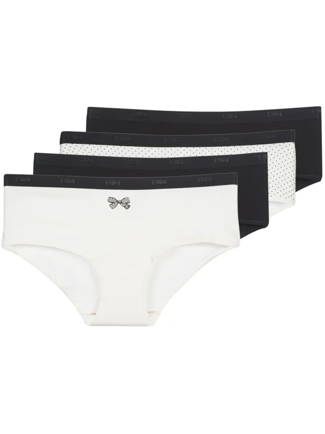 Dim Pocket Coton Stretch slips zwart