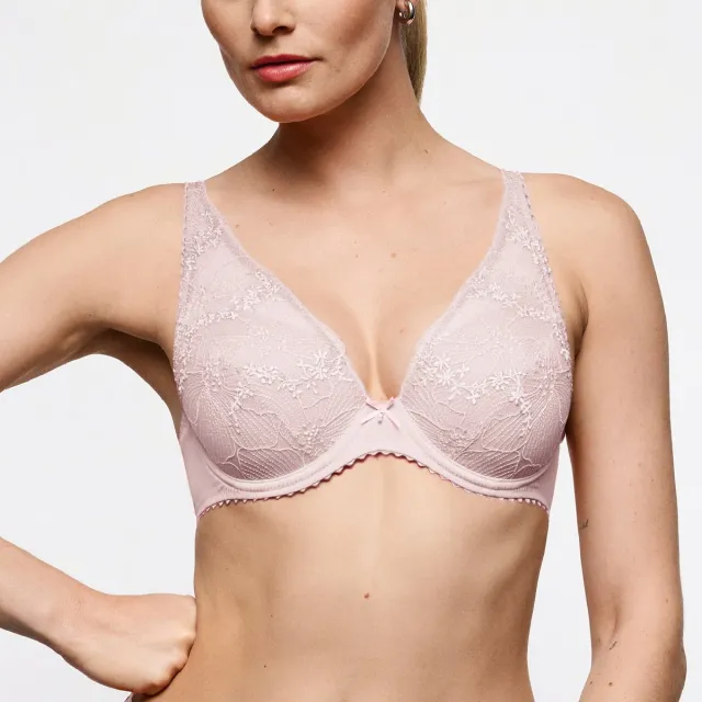 Marie Jo Solene Voorgevormde Beugel Plunge Bh 0102994 Gardenia Rose - maat EU 70D / FR