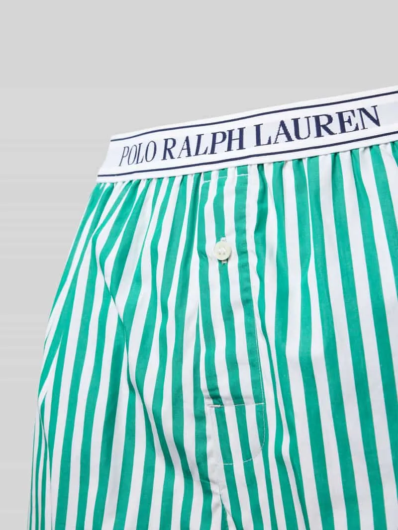Polo Ralph Lauren Regular fit korte pyjamabroek met elastische band met label groen, foto 3