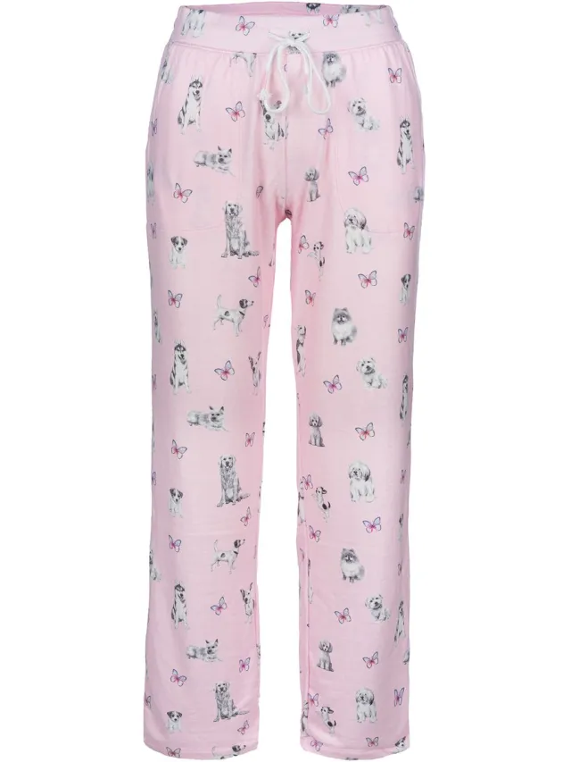 P.J. SALVAGE CO. Pyjamahose Butterfly Grove roze