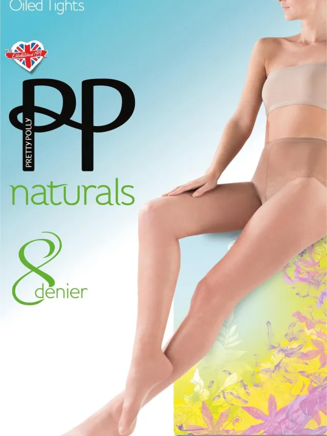 Pretty Polly Panty - Zomer Panty - Katoen Kruisje - Slip Model Broekje - Onzichtbaar Teenstuk - Glans - Naturals - 8 Den. - Zwart