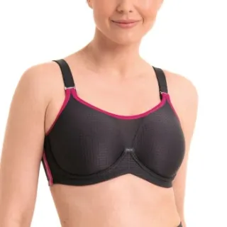 Anita Active Underwire sportbeha zwart Grijs,Roze,Versch.kleure/Patroon,Zwart