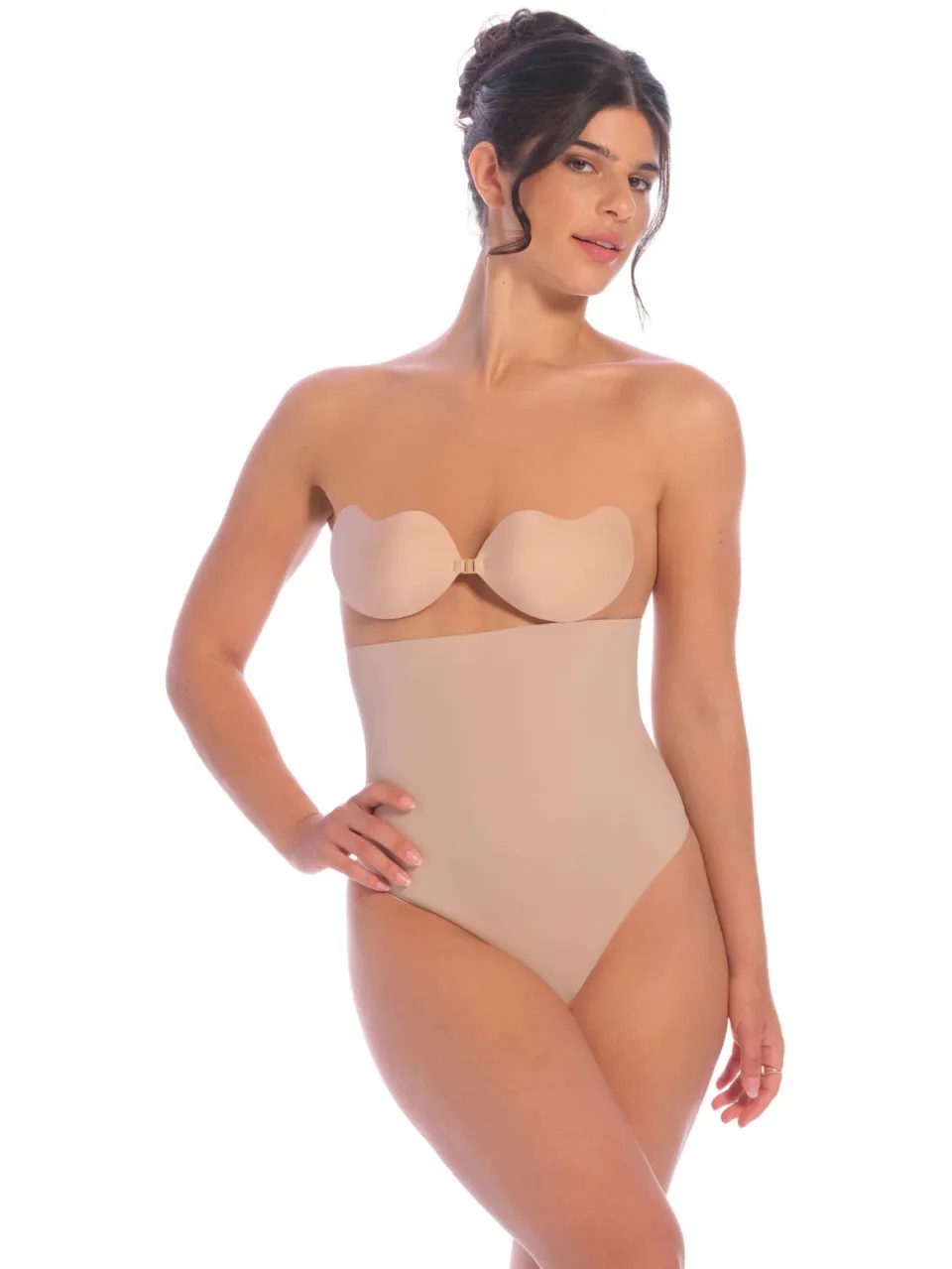 Perfect Secrets high waist corrigerende string Power Shaper beige