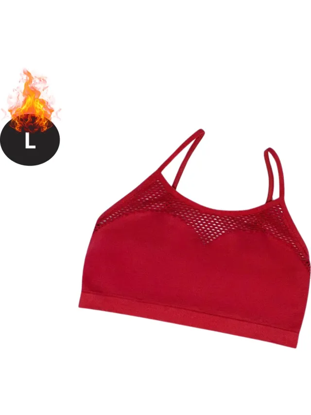 Bovista BH Zonder Beugel - Zonder Bandjes - Push-up Bh's - Comfort Beha - Comfortabel - Sexy - Rood