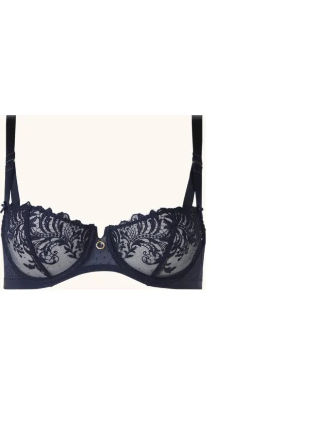 Aubade Femme Passion balconette bh met kant blauw