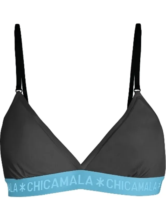Muchachomalo Chicamala – Dames BH - Verstelbare bandjes – Dames Ondergoed – Lingerie – Dames Top – Kleding - 95% Katoen – Dames kleding Zwart