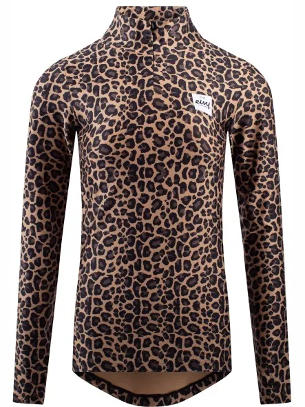 Eivy Journey top longsleeve luipaardprint bruin