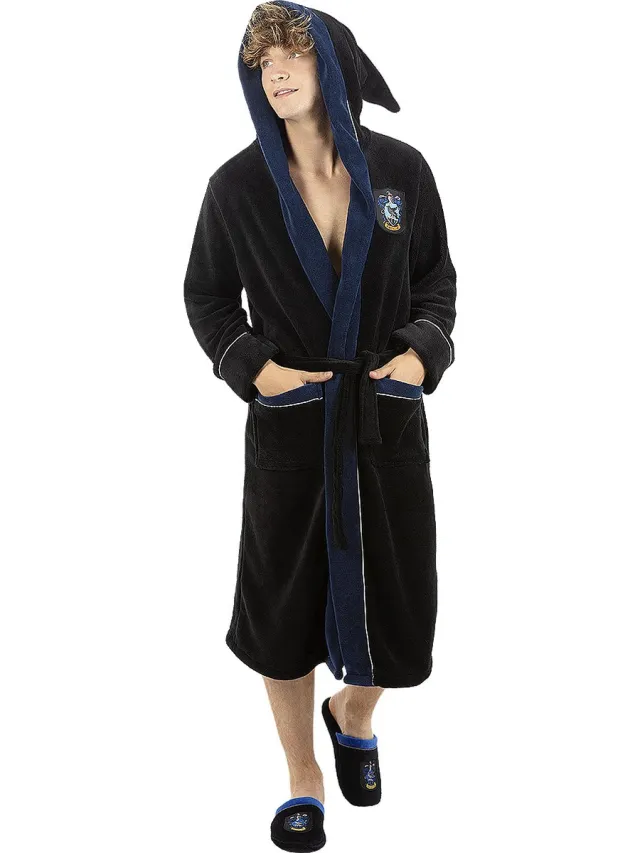 Funidelia Harry Potter Ravenklauw Badjas - Maat: L-XL Donkerblauw