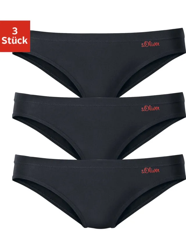 Bikinislip zwart, set van 3, foto 2