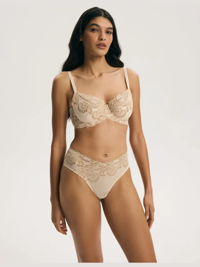 ESOTIQ Venus - Half-voorgevormde beha - Beige - Bloemenkant