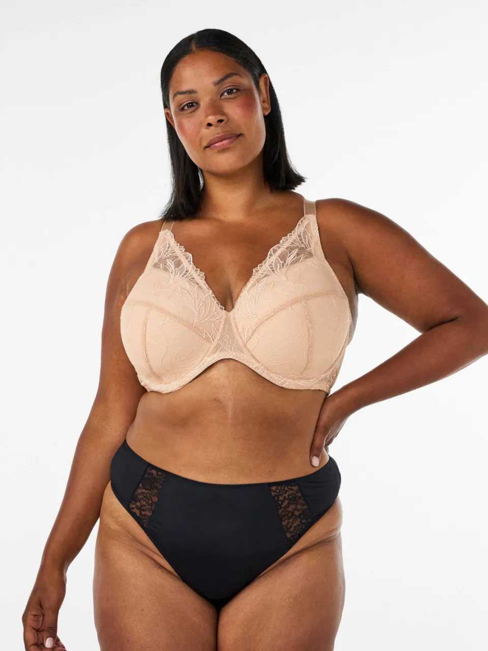 Zizzi LEMILY voorgevormde beugel-bh beige, foto 4