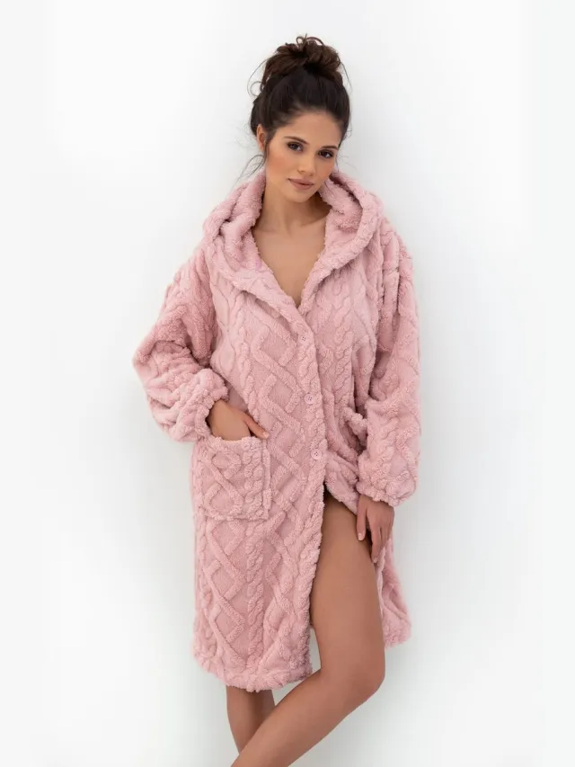 S& Sensis Sensis Dames Badjas Fleece BETHANY Roze