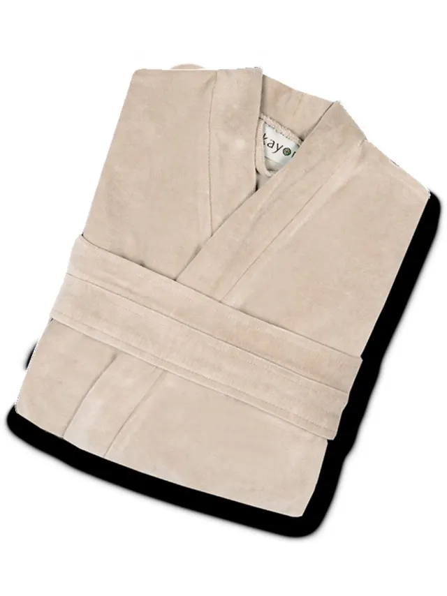 kayori Mori Badjas - Unisex - Biologisch Katoen - Zand - M - Kort