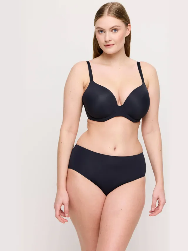PrimaDonna Figuras plunge T-shirt-bh met beugel zwart