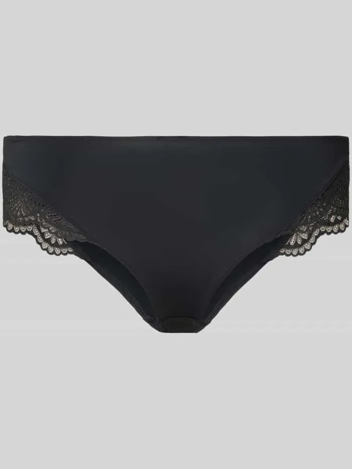SKINY String met kantgarnering Zwart