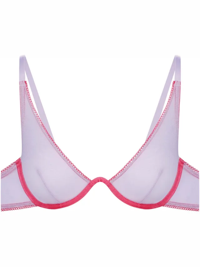 ESOTIQ Oceaniq - Zachte beha - Lichtpaars - Roze afwerking Lichtpaars;Roze