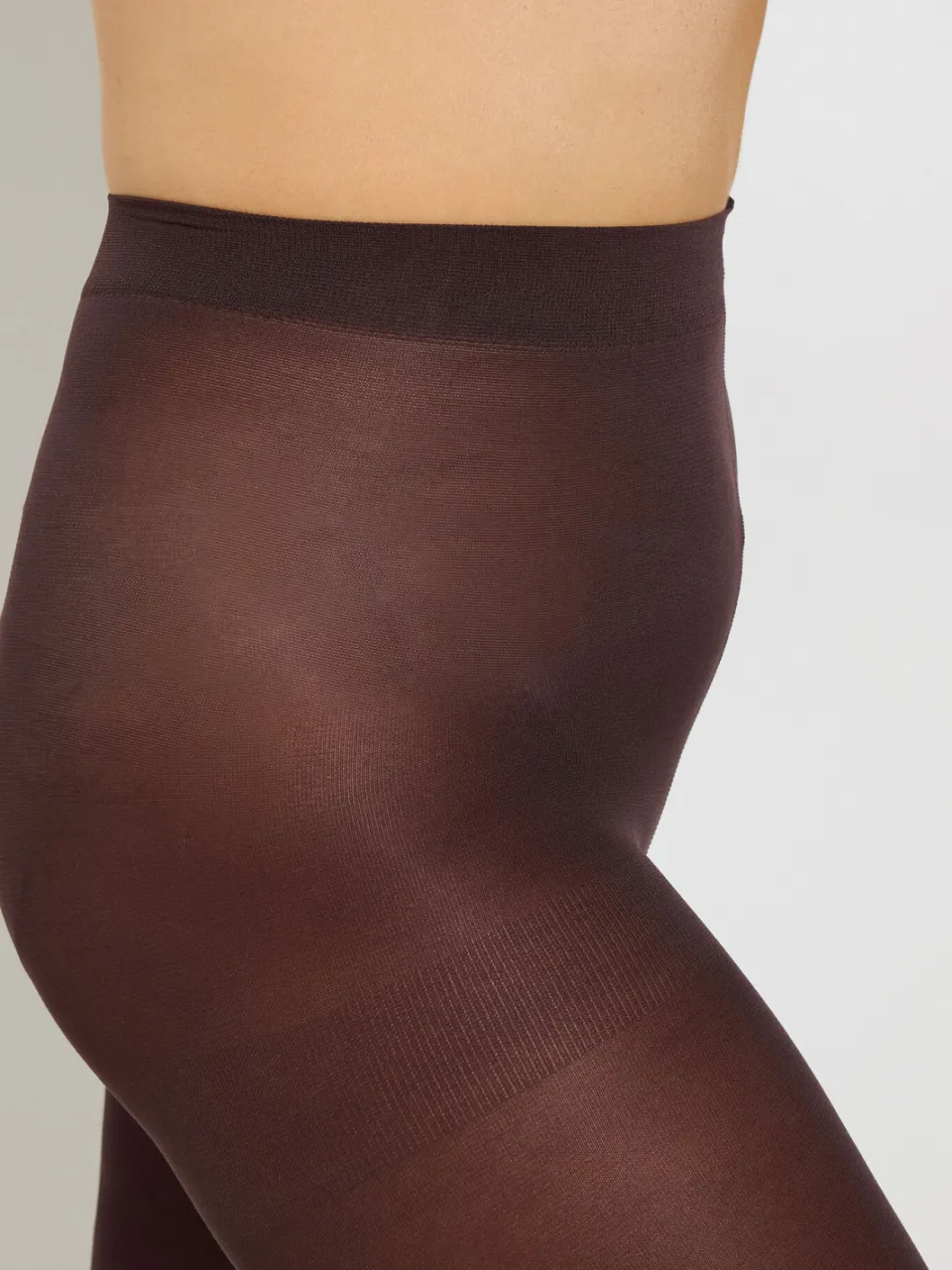 Yours Yourset 2Pack Chocoladebruine En Zwarte Panty's Van 100 Deniersize 44-48, foto 4