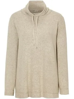 Damella Knitted Lounge Top Beige,Versch.kleure/Patroon