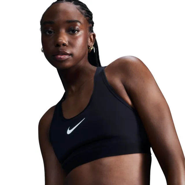 Nike Swoosh High Support sportbeha zwart, foto 3