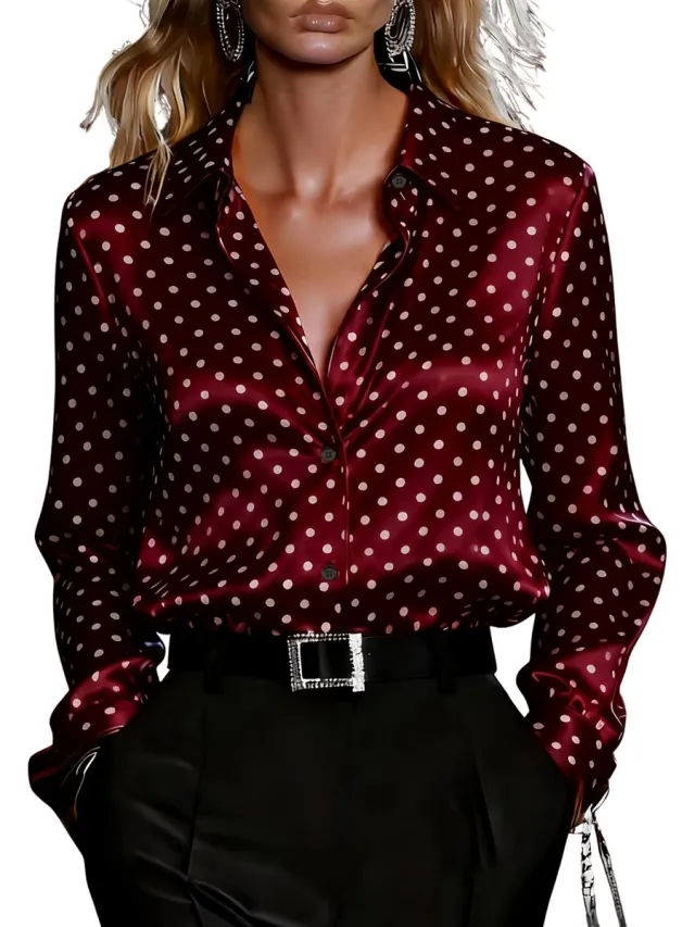 Currero Topje Dames Polkadots - Mouwloze Top - Singlet - Kleding - Shirt - Blouse - Kort - Volwassen - Kurkuma