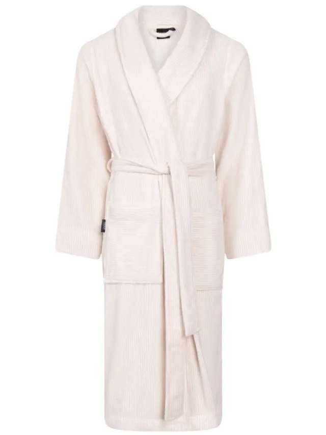 Linolux Mats Unisex fleece badjas - Zand Sand